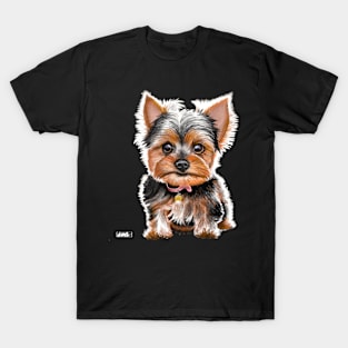 Cute Puppy Design T-Shirt